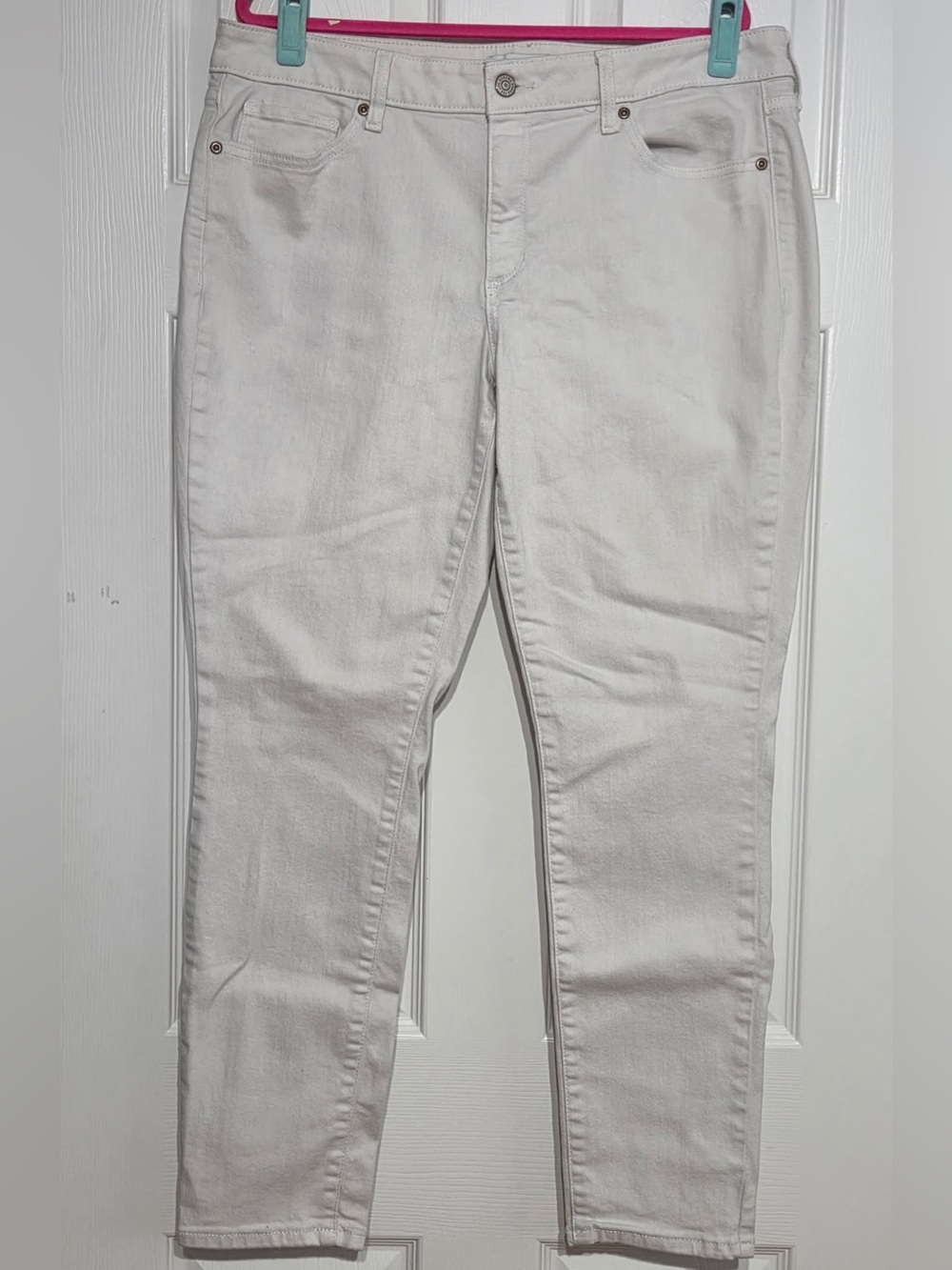 NWOT Sonoma Goods for Life White Stretch Skinny Jeans Size 16